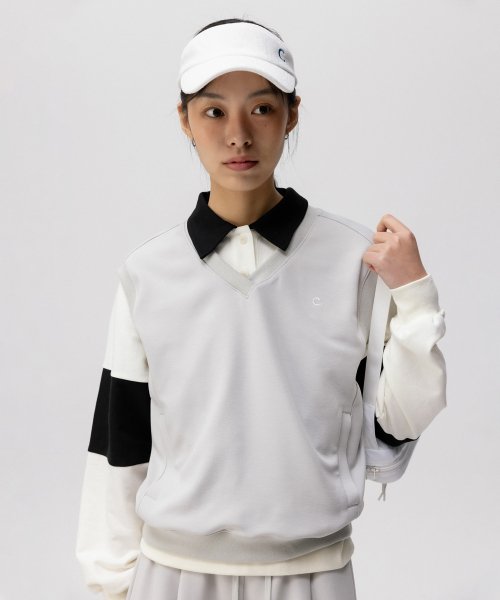 [24SS clove] Sporty Жилетка_Women (Light Grey)