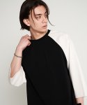 테네르(TENER) Boon-ddo sleeve color 7 boxy shirt black