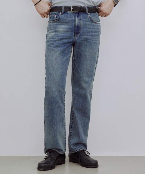 MUSINSA | AD HOC 24 SS Men Straight Fit Denim Pants (INDIGO) (HAMDP30-04)