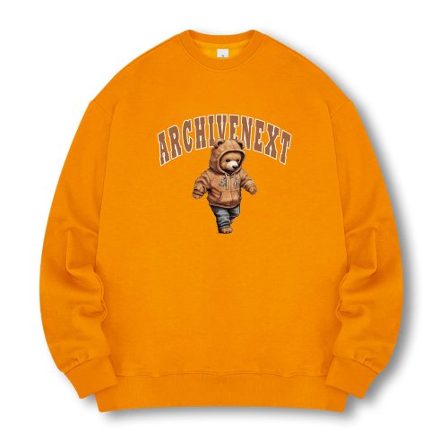 Свитшот Working Bear (на флисе / без) [Mustard]