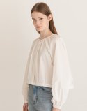제이마크뉴욕(JMARKNEWYORK) Round-neck outer blouse - White
