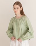 제이마크뉴욕(JMARKNEWYORK) Round-neck outer blouse - Mint
