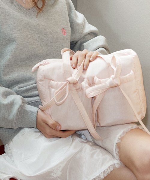 人気★CELITAILS★DOUBLE RIBBON SHOULDER BAG celitails]DOUBLE RIBBON SHOULDER BAG_[率直着用]