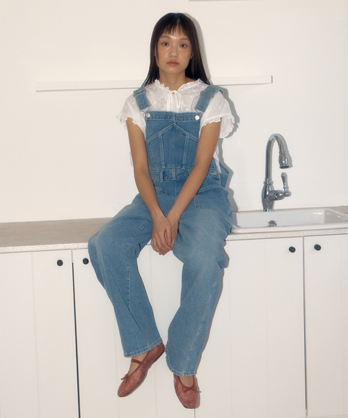 셀리테일즈(CELITAILS) POCKET DENIM OVERALL_BLUE - 사이즈
