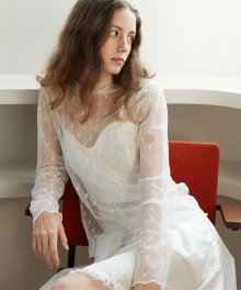 SHEER LACE TOP_IVORY