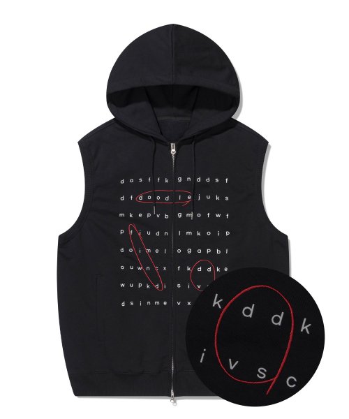 Худи без рукавов на молнии Bingo [Black]