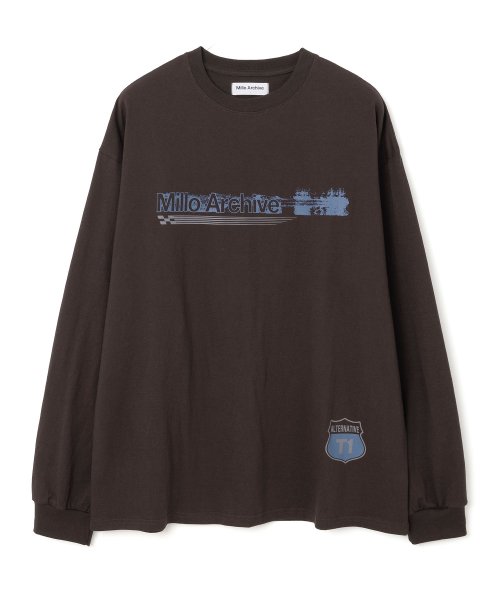 MUSINSA | MILLO Spray Alternative Long Sleeve [Brown]