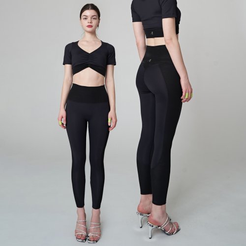 AW41PL01 Support тянущиеся леггинсы_Black