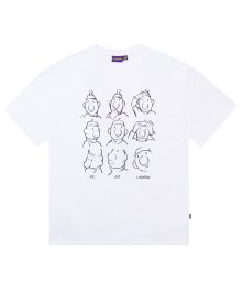 [PAT&MAT] 이모션 티셔츠 - 화이트