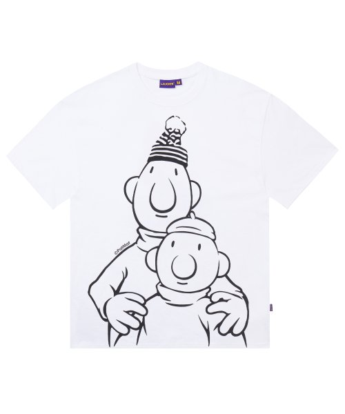 MUSINSA公式 | LAUGHER [PAT&MAT] フォトTシャツ - ホワイト
