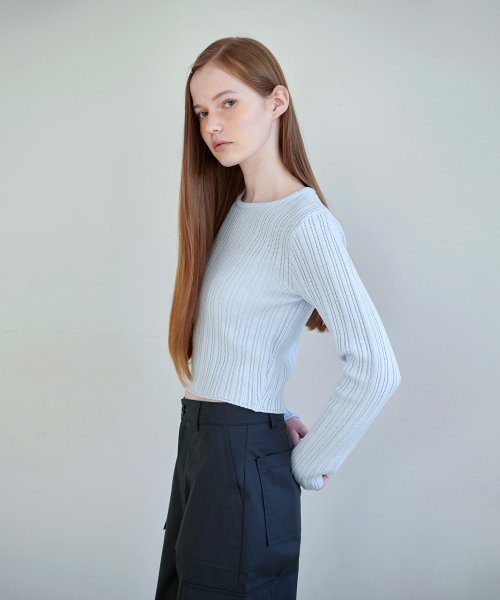 Arnold Crop Round Knit