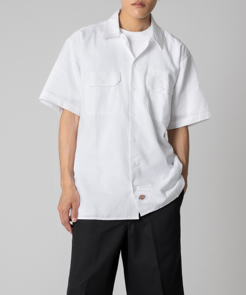 디키즈() 1574 워크 셔츠 White 상품 이미지