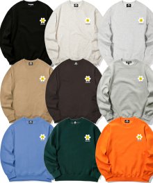 SMALL DAISY PEACEFUL LOGO 크루넥 - 9 COLORS