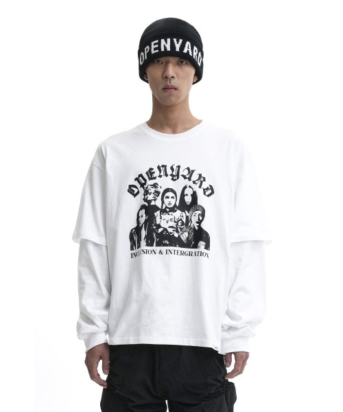오와이(OY) B.G.S LAYERED LONG SLEEVE-WHITE - 사이즈 & 후기