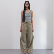 STRAP DETAIL WIDE TROUSERS