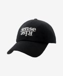 포콤마(FOURCOMMA) SENSE RISE BALL CAP BLACK