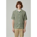 커스텀멜로우(CUSTOMELLOW) multi-stripe knitted shirt (short-sleeved) CWWAM24402MIX