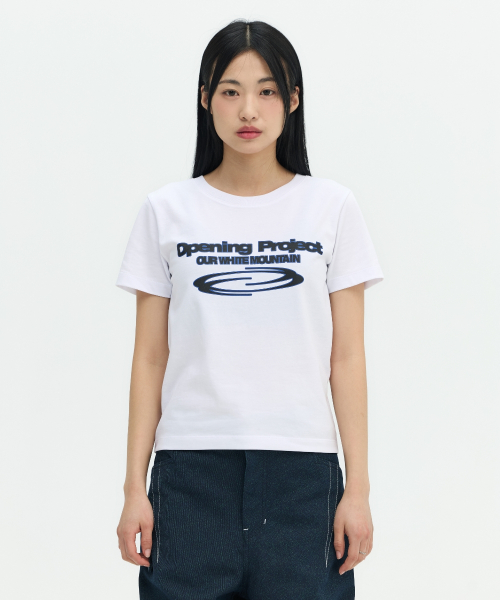 오프닝프로젝트(OPENING PROJECT) W Identity T Shirt - White