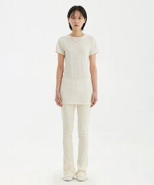 Long-Line Jersey T-Shirt - Ivory