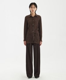 Strap Shirt - Brown