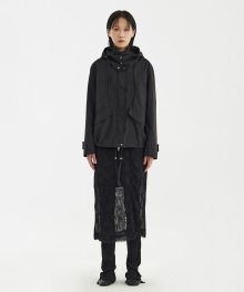 Cut-Off Oversized Blouson - Black