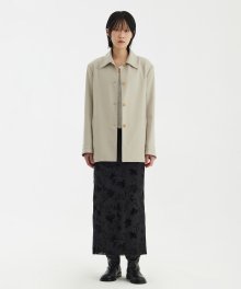 Single Midi Jacket - Beige