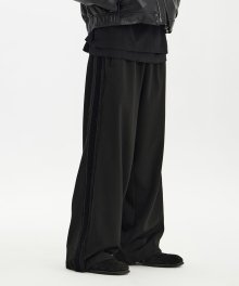 Side Tape Track Pants - Black