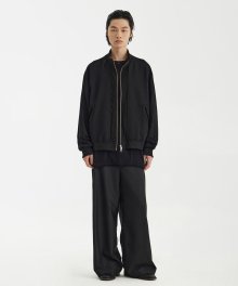 Cut-Off Track Jacket - Black