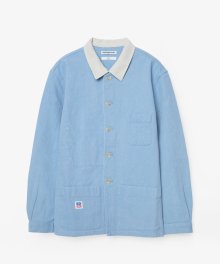 OXFORD FRENCH WORK JACKET (BLUE)