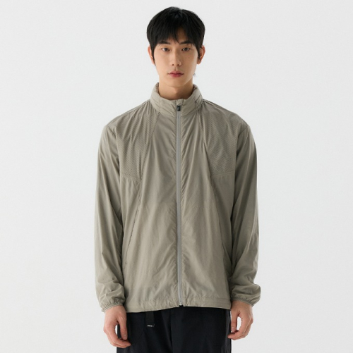 [MEN] Легкая перфорированная куртка Hike Light Grey