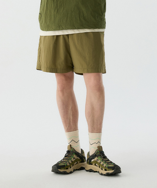 [UNISEX] Life тай-дай шорты KHAKI
