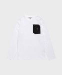 머렐(MERRELL) [UNISEX] 라이프 포켓 긴팔 티셔츠 WHITE