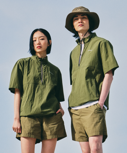 Анорак Life с коротким рукавом унисекс KHAKI