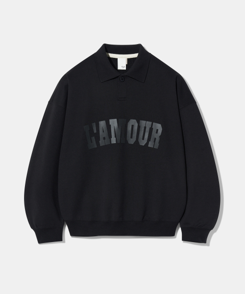 LAMOUR Matte Printing PK Sweatshirt T86 - Чёрный