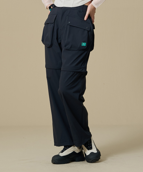 [비비씨 어스] [로건(ROGAN)] 컨버터블 립스탑 팬츠_Black BE41PC52U160