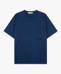 리버클래시(LIBERCLASSY) [24SS] LKS41395블루 세미오버핏 반팔 티셔츠