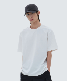 클래식 우븐 반팔 티셔츠 Off White (S24MMTTS16)