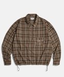 에스피오나지(ESPIONAGE) Vintage Plaid Pullover Shirt Brown