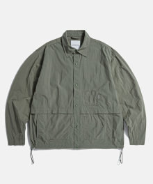 Nylon Utility Shirt Jacket Olive