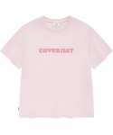 커버낫(COVERNAT) 우먼 레귤러핏 쿠퍼 로고 티셔츠 라이트 핑크