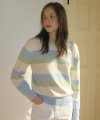 Molly stripe knit - light blue