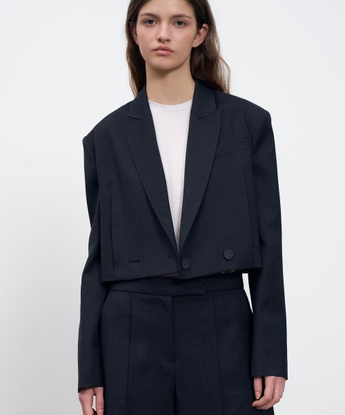 Solid Crop Jacket