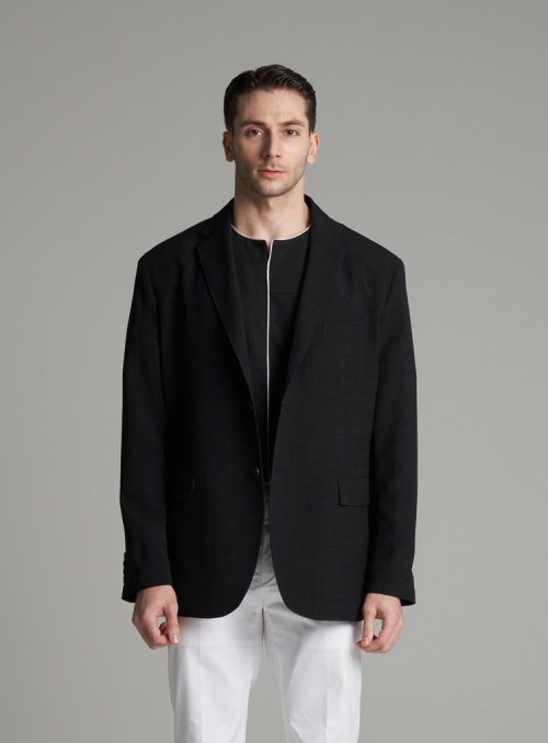[M~5XL] Свободный блейзер от костюма (Black)