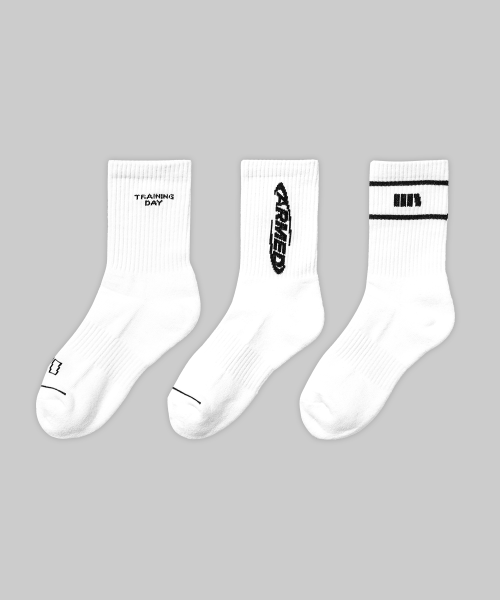 MUSINSA | MUSCLE ARMED Muscle Arm Socks Set of 3