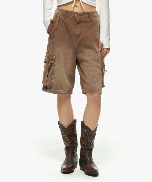 7 cargo pants (brown)
