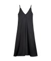 Silky Side Pocket dress (Black)