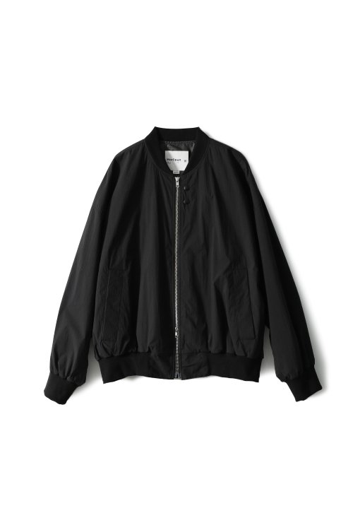 Rivera Crease Back Bomber Jacket чёрное