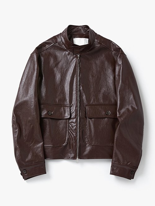 leather jacket - MUSINSA