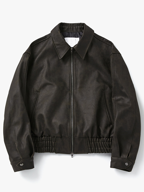 leather jacket - MUSINSA