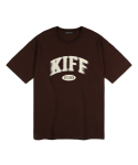 네스티킥(NASTYKICK) [NK] Kiff Arch Logo Tee (Brown)_K24QB704